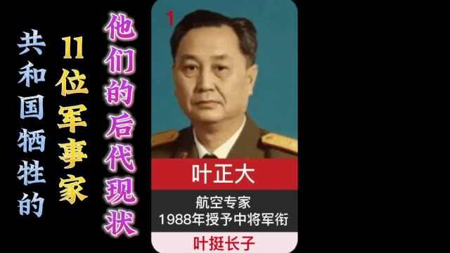 共和国牺牲的11位军事家,他们后代现状如何?