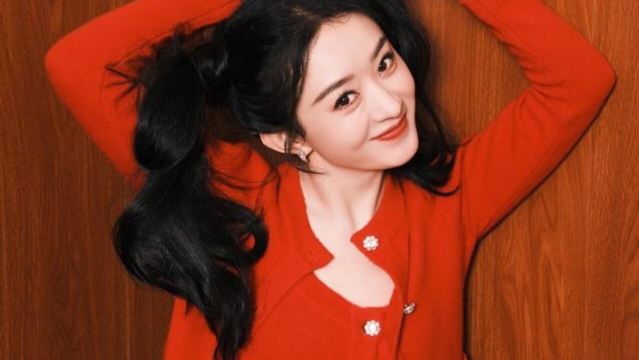 赵丽颖穿红裙合集,一套比一套好看,过年就该这么喜庆!