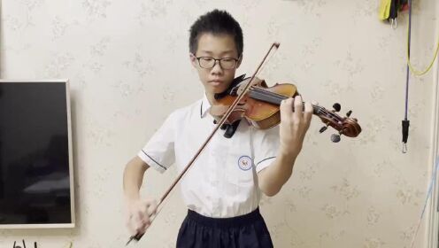 83中学 六年级二班 苏伊隆 小提琴演奏《灯火里的中国》1