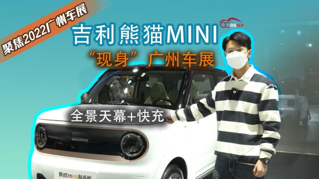 吉利熊猫mini“现身”2022广州车展,全景天幕+快充的组合诱人