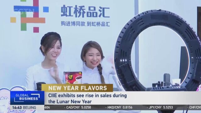 New Year Flavors CIIE exhibits see rise in sales during the Lunar New Year