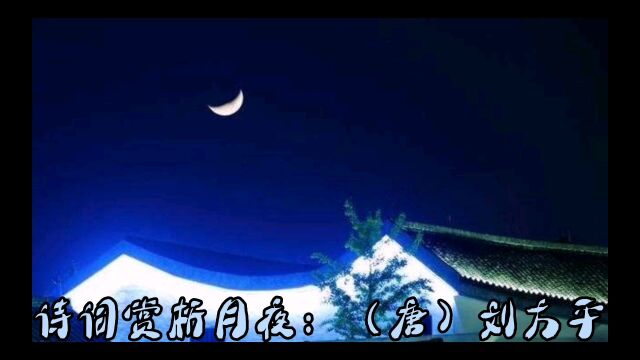 诗词赏析:月夜——《唐》刘方平