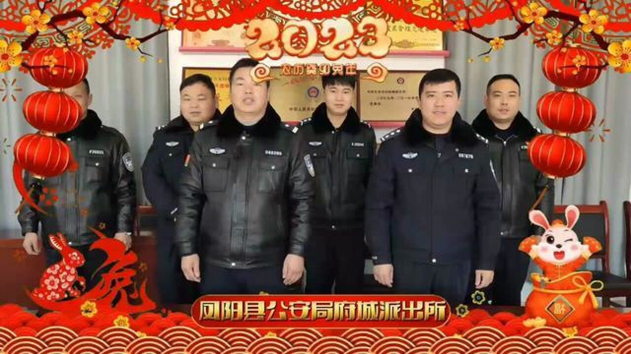 新春走基层凤阳县公安局府城派出所给大家拜年啦我们在基层,万家团圆