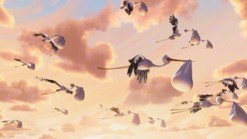 超暖心动画短片：暴力云与送子鹤