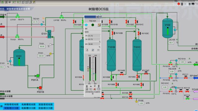 氯碱电解工艺作业安全异常处理虚拟仿真软件