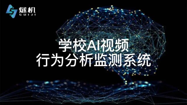 学校AI视频行为分析监测系统