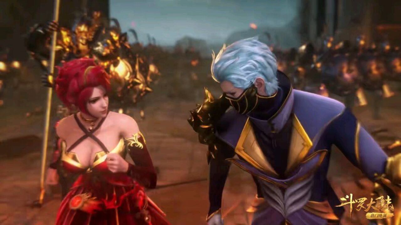 斗罗大陆:风笑天和火舞配合越发纯熟,可是眼睛盯着火舞,这是慢慢的