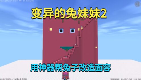 迷你世界：变异的兔妹妹2！小迷成功登顶，用神器帮兔子改造面容_高清