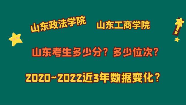 山东政法学院、山东工商学院,山东需要多少分?适合哪个分数段?