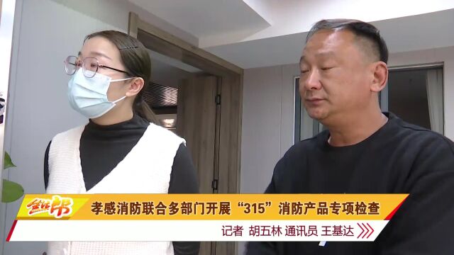 孝感消防联合多部门开展“315”消防产品专项检查