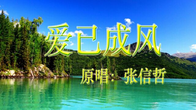 原唱:张信哲《爱已成风》歌曲甜美,旋律优美、抒情