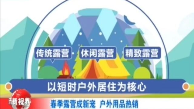 春风送暖!春季露营成新宠,户外用品成“香饽饽”