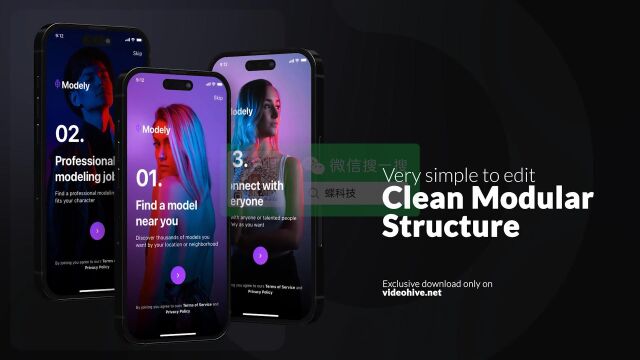 AE模板iPhone 14 Pro Mockup 苹果手机样机模型宣传展示素材