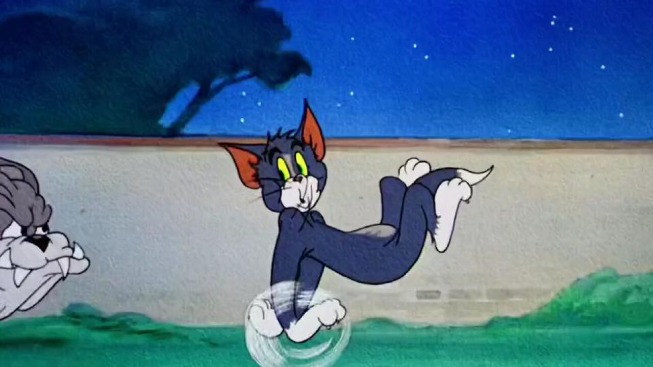 汤姆走路竟然不用 腿?#猫和老鼠