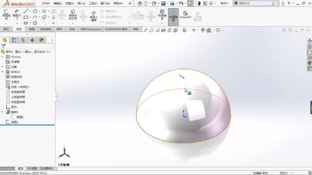 用SOLIDWORKS画个高尔夫球,看似简单的建模却大有学问