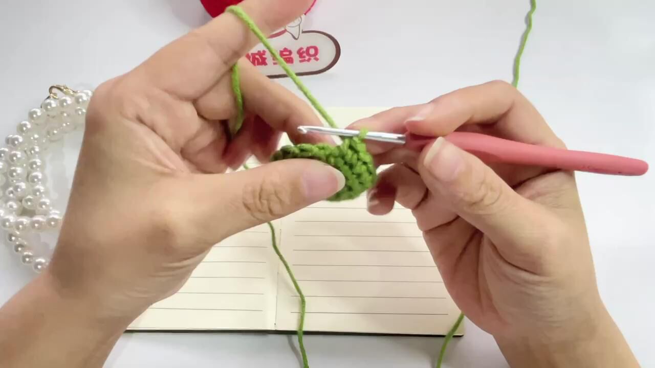 【钩针基础针法  2  】短针,短针加针,短针减针@空城编织