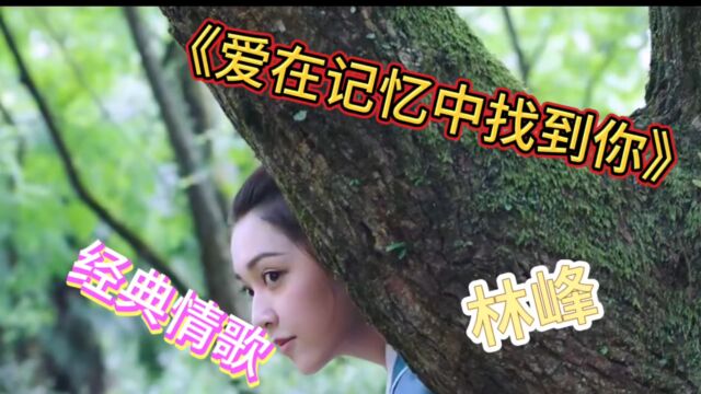 经典情歌就听林峰《爱在记忆中找到你》一首粤语版成名曲,还是那么经典