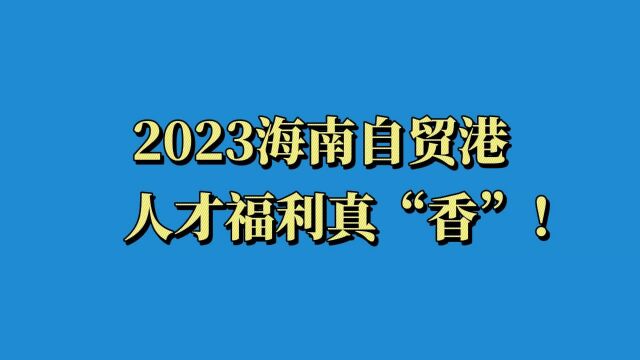 2023海南自贸港人才引进政策有哪些?