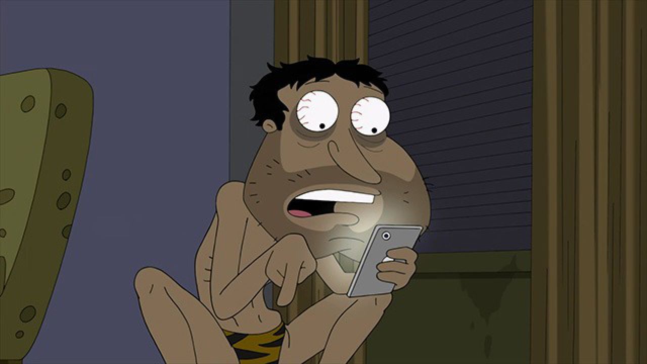 恶搞之家:阿q沉迷社交软件无法自拔,最后变成了憔悴的怪物