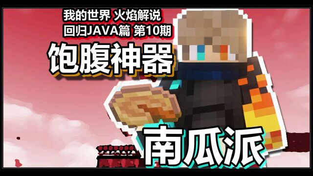 我的世界 火焰解说 回归JAVA篇 第10期 饱腹神器之南瓜派