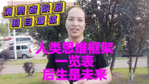 人类思维框架一览表,后生是未来!#做消费者阶层的自媒体