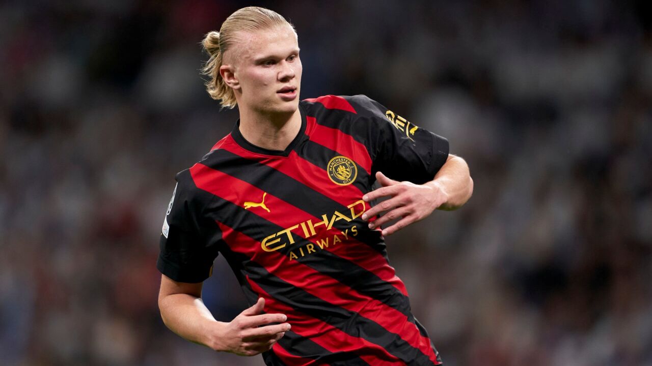 曼城队明星球员之哈兰德—北欧帅哥"魔人布欧"爱吃小孩极品神锋!