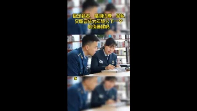 稳定薪资,福利优厚,军队文职会成为年轻人下一个心仪选择吗