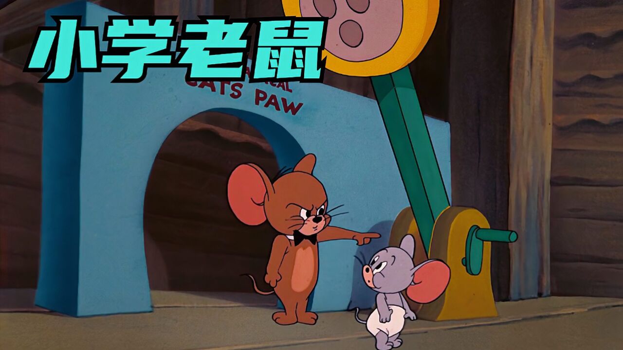 杰瑞为了让泰菲成为一只合格的耗子,对他展开各种躲猫训练!