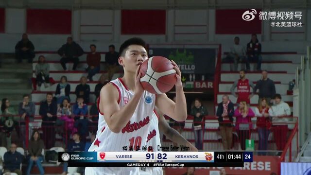 18岁小将赵维伦上演fiba欧洲杯首秀 替补14分钟砍12分2助攻-腾讯新闻