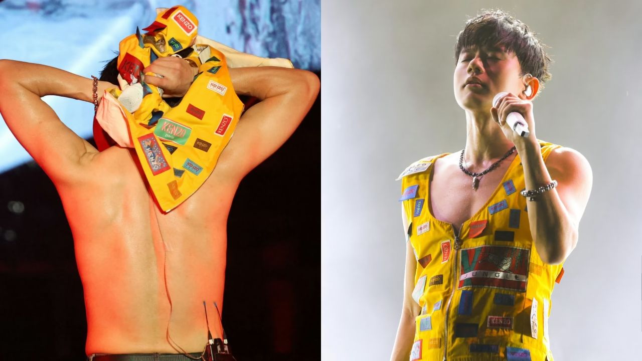 40岁张杰身材好绝!演唱会脱衣服秀背肌,网友:你敢不敢转过来