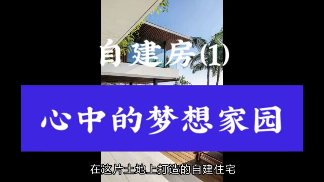 适合你的自建房案例心中的梦想家园系列1