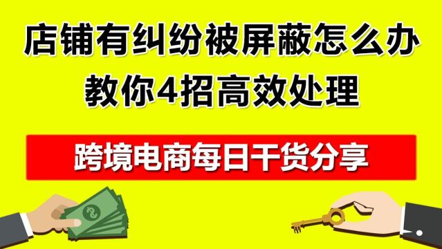 4.店铺有纠纷被屏蔽怎么办?教你4招高效处理