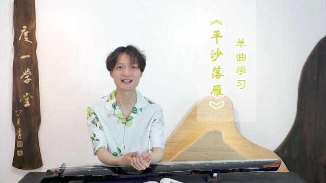 古琴曲《平沙落雁》网课片段