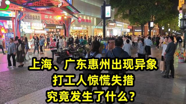 上海、广东惠州出现异象,打工人惊慌失措,究竟发生了什么?