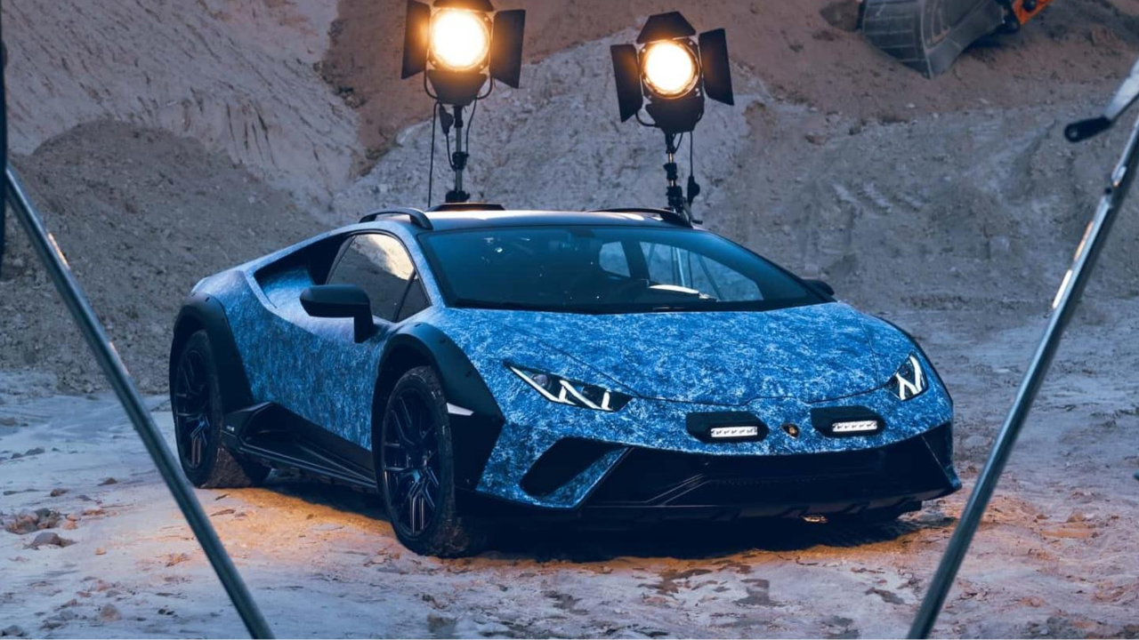 兰博基尼发布huracán特别版官图 定制冰晶蓝色车漆