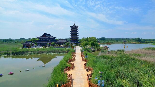 航拍大美东平系列之【滨湖国家湿地公园】