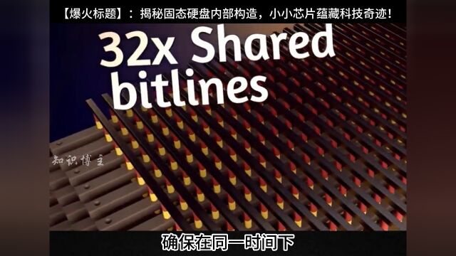 揭秘固态硬盘内部构造:V结构、细小通道和交通信息网,你绝对想知道的存储神奇!知识博主每天跟我涨知识3d动画演示