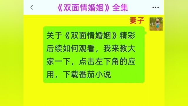 《双面情婚姻》#番茄小说