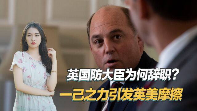 狠狠报复美国后,英国国防大臣突然辞职,媒体曝出更多细节