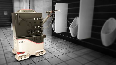 机器人革命：Somatic公司的厕所清洁机器人带来无与伦比的清洁体验！