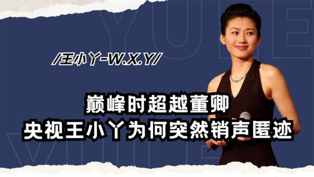 主持开心辞典13年,巅峰时超越董卿,央视王小丫为何突然销声匿迹