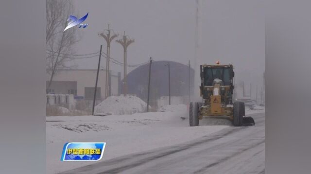 伊犁河谷出现暴雪降温天气 多部门联动全力保障群众生产生活正常有序