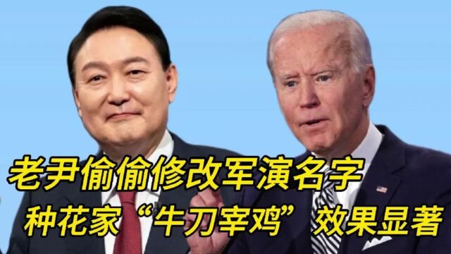 搞笑配音 老尹偷偷修改军演名字,种花家“牛刀宰鸡”效果显著!