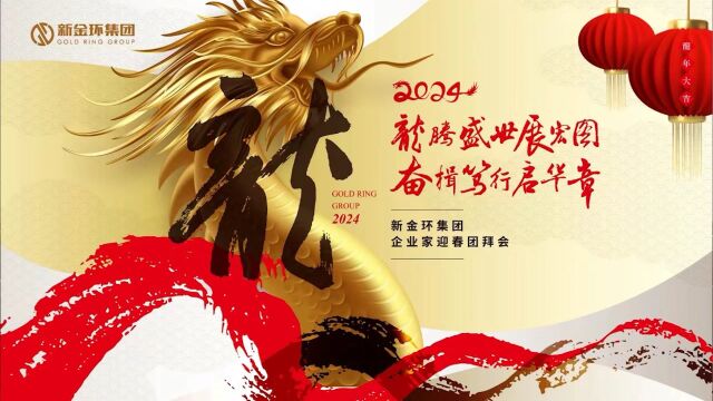 龙腾盛世展宏图 奋楫笃行启华章 ——新金环集团举办2024年企业家迎春团拜会