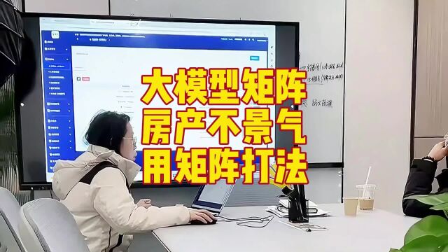 大模型矩阵:房产不景气,用矩阵打法