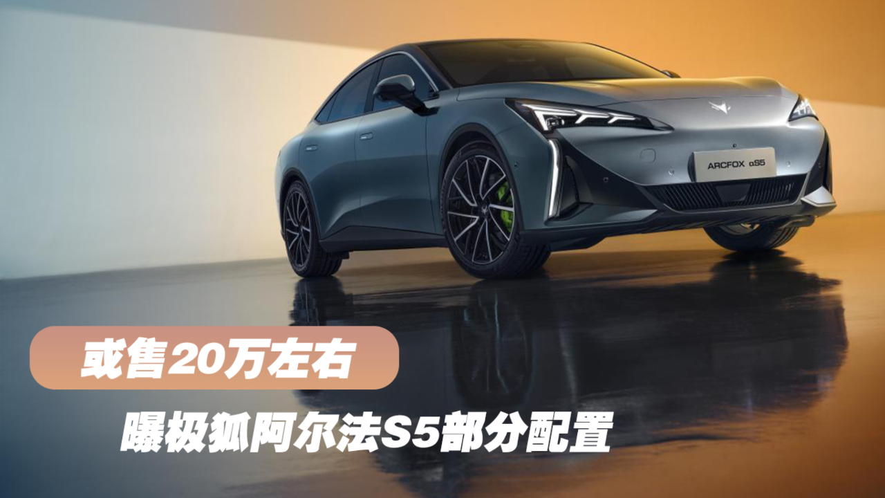 或售20万左右 曝极狐阿尔法s5部分配置