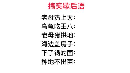 趣味歇后语,下了锅的面,是什么意思?