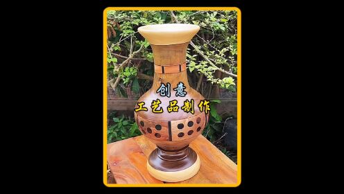 小伙竟然利用废弃木头打造出精美绝伦的工艺品 #高手在民间 #手作木艺