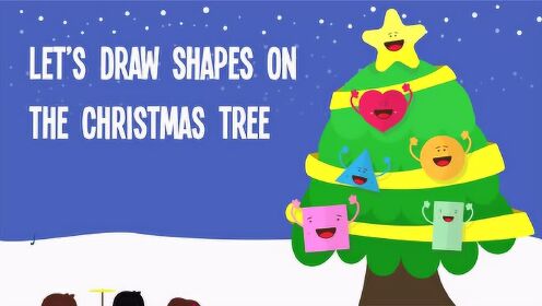Shapes On the Christmas Tree | Kids Christmas Songs | Christmas Carols