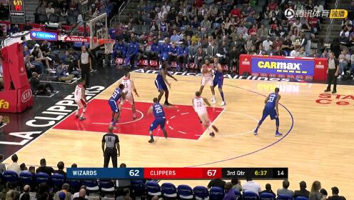 《NBA比赛集锦》奇才vs快船第3节精编 比尔状态复苏对飙路威